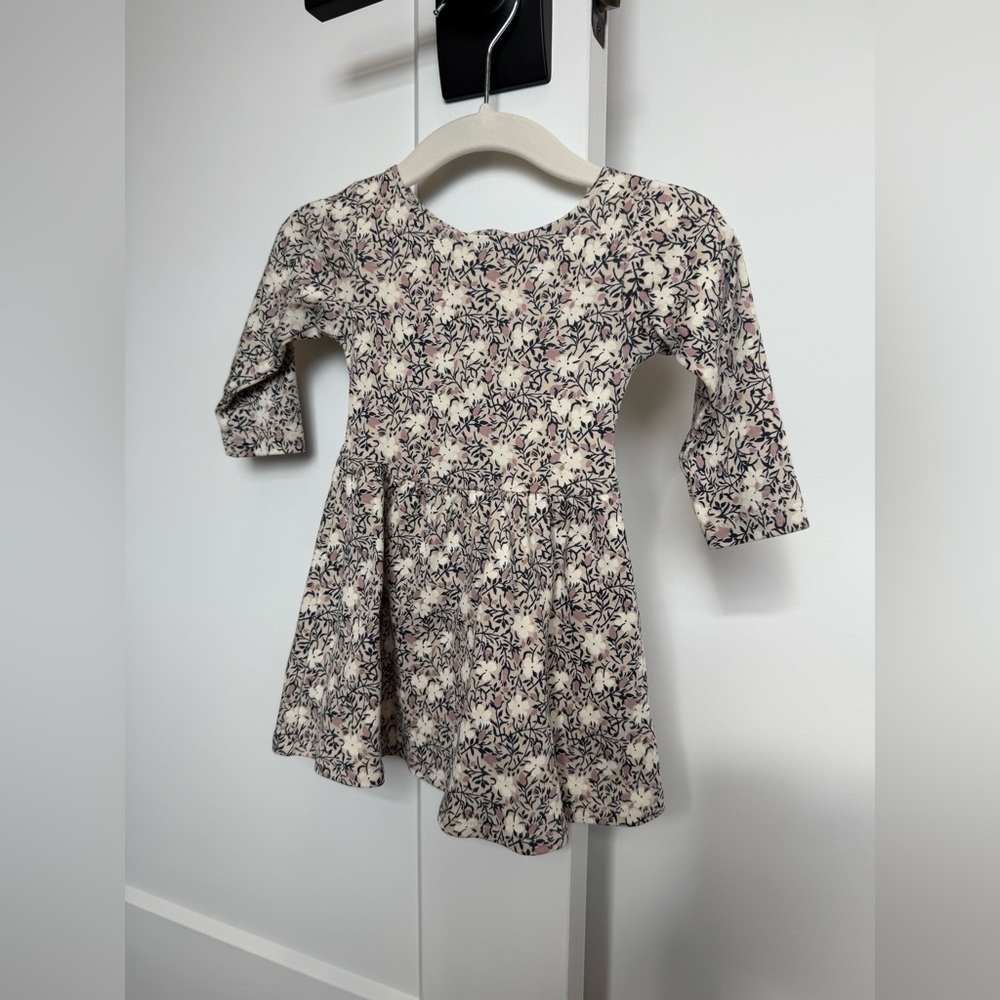 Colored Organics Stella Long Sleeve Swing Dress - 6-12mo NEW